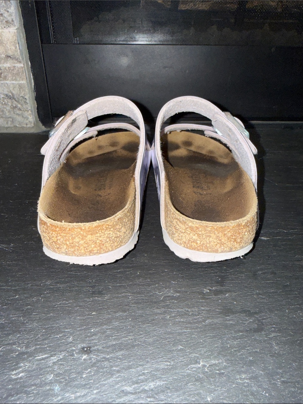 Birkenstock Kids Arizona Sandals in Light Lavender Purple Fog 36 - Picture 5 of 11